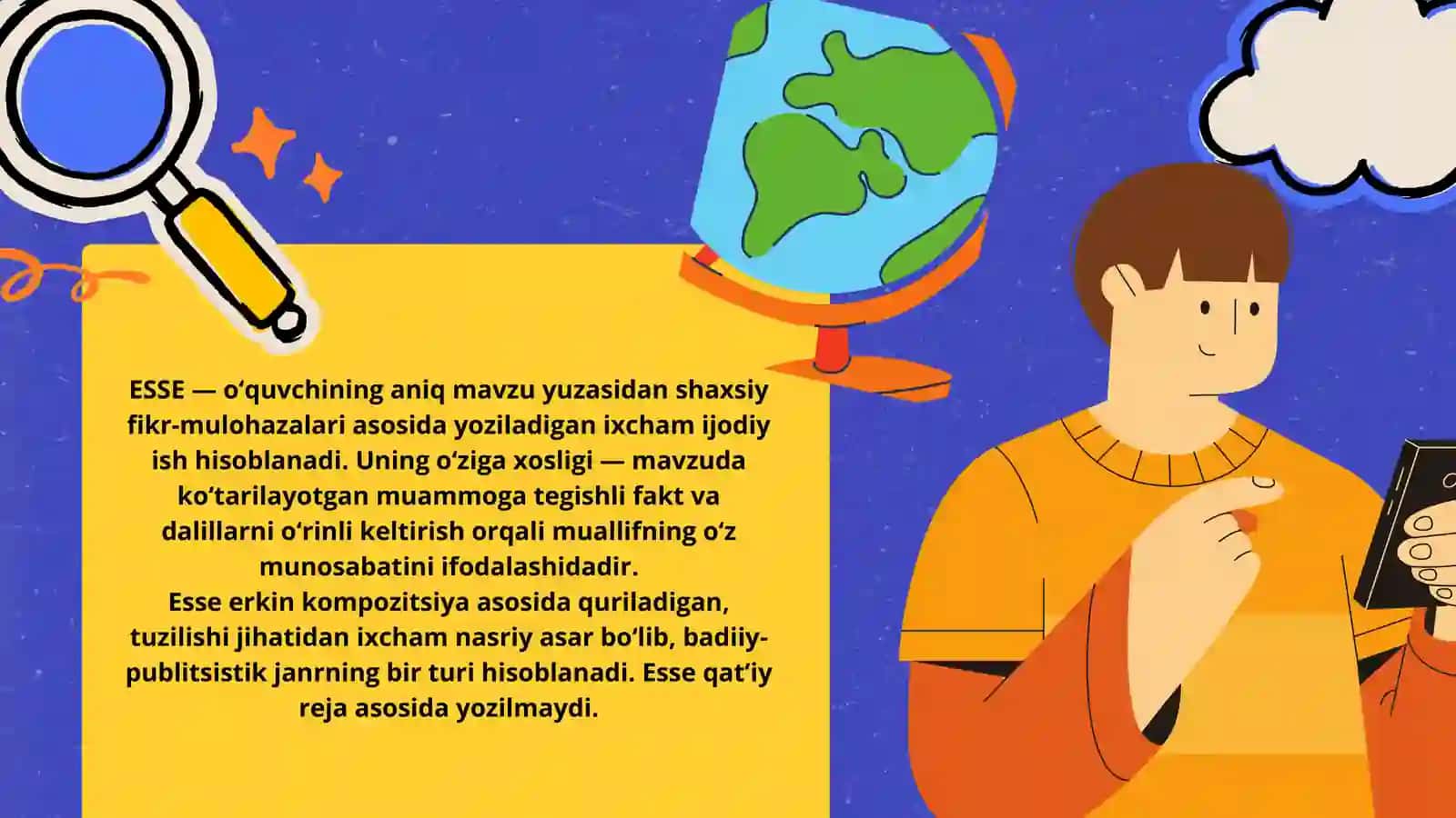 Belgilangan mavzuda esse yozish 4