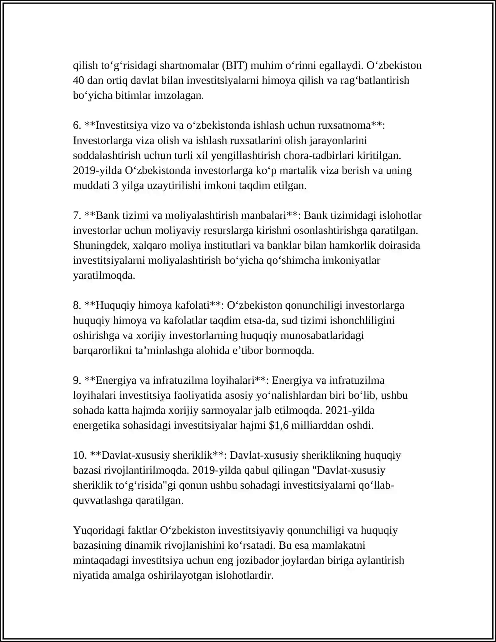 TURKIYA RESPUBLIKASINING INVESTITSION JOZIBADORLIGI 4