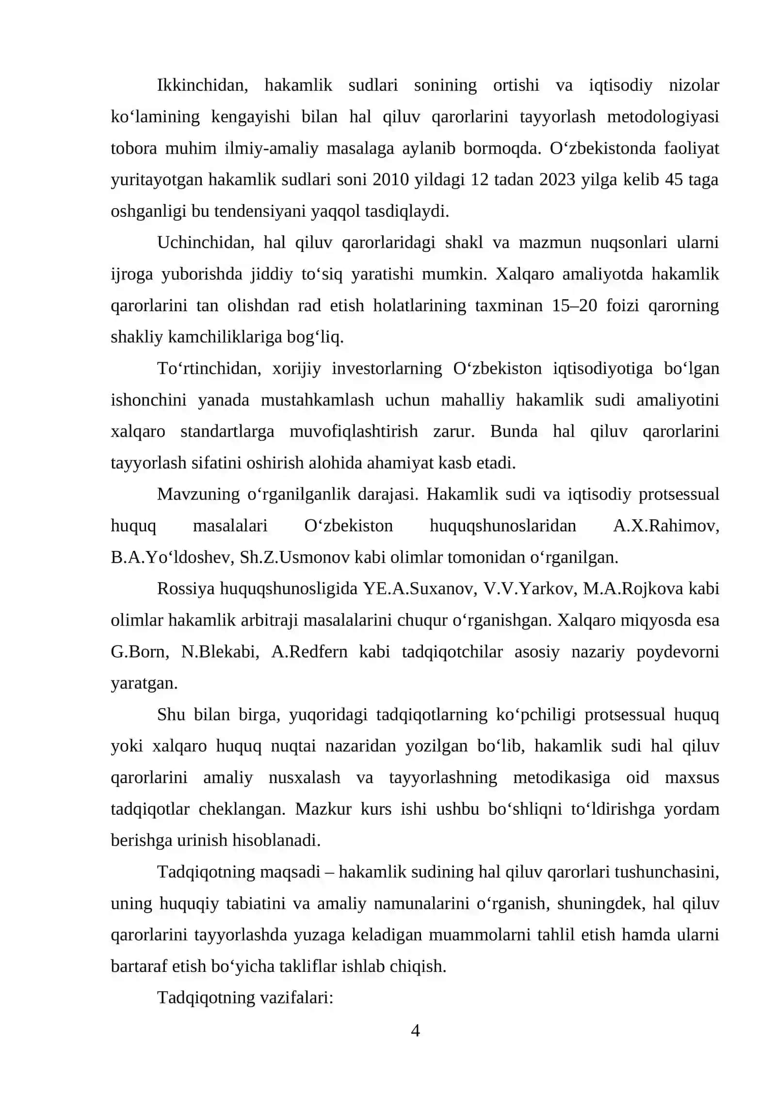 HAKAMLIK SUDINING HAL QILUV QARORLARI NAMUNALARINI TAYYORLASH 4