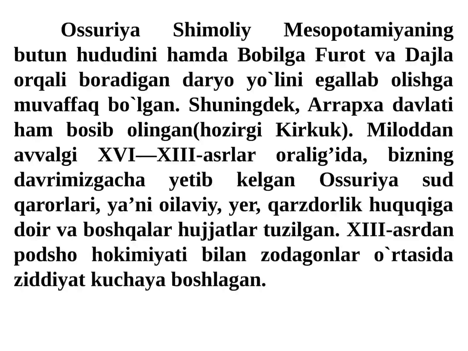 Qadimgi Ossuriyaning xo‘jalik hayotiga oid arxiv hujjatlari 4