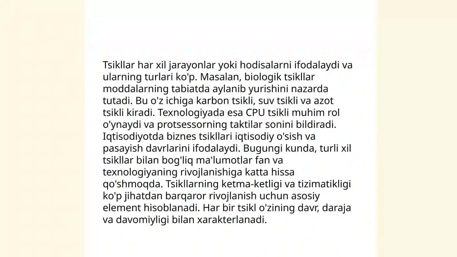 Tsiklik operatorlarning mohiyati 4