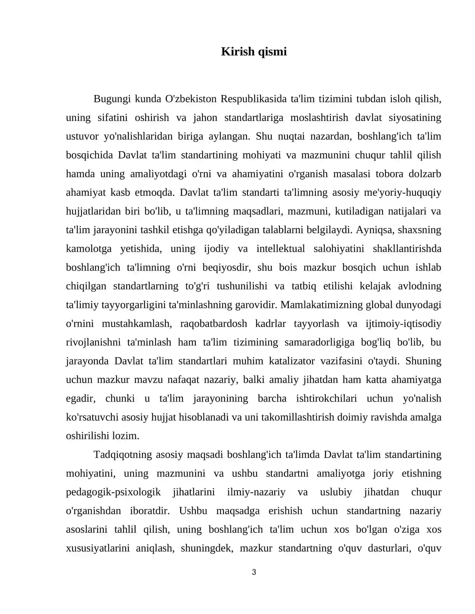Davlat ta'lim standalti  (boshlang'ich ta'lim) Bing mohiyati va mazmuni 4