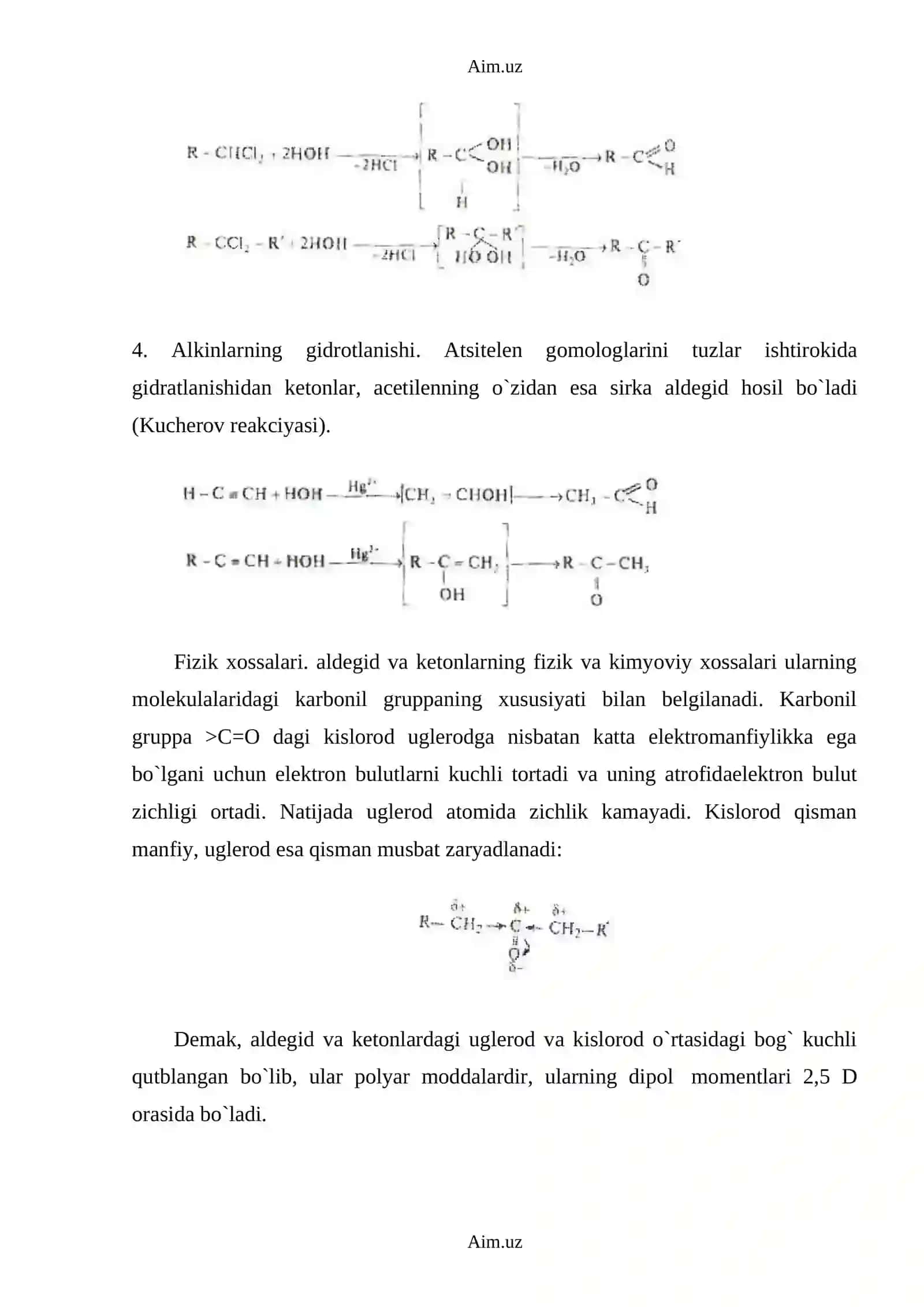 Aldegid va ketonlar (oksobirikmalar) 4