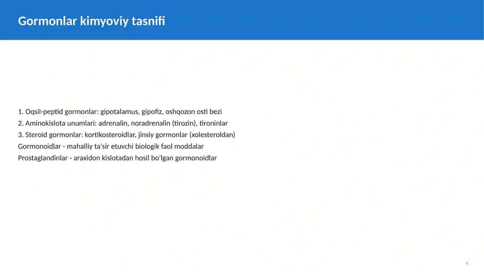Fiziologik Faol Moddalar Biokimyosi 4