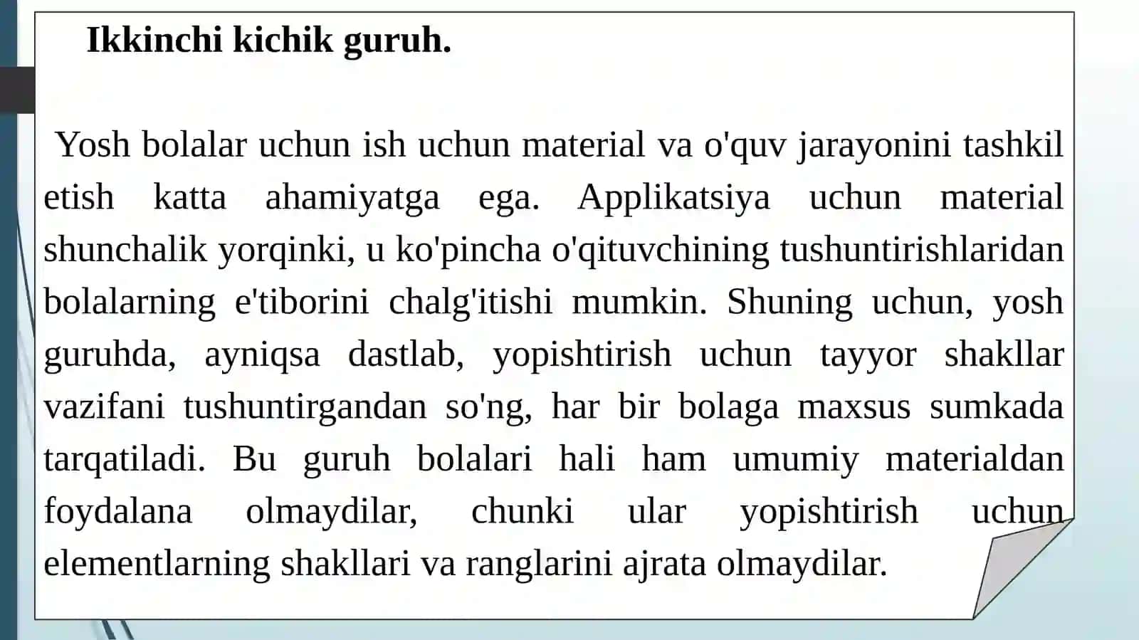 Maktabgacha yoshdagi bolalarni applikatsiya ishlariga o‘rgatish 4