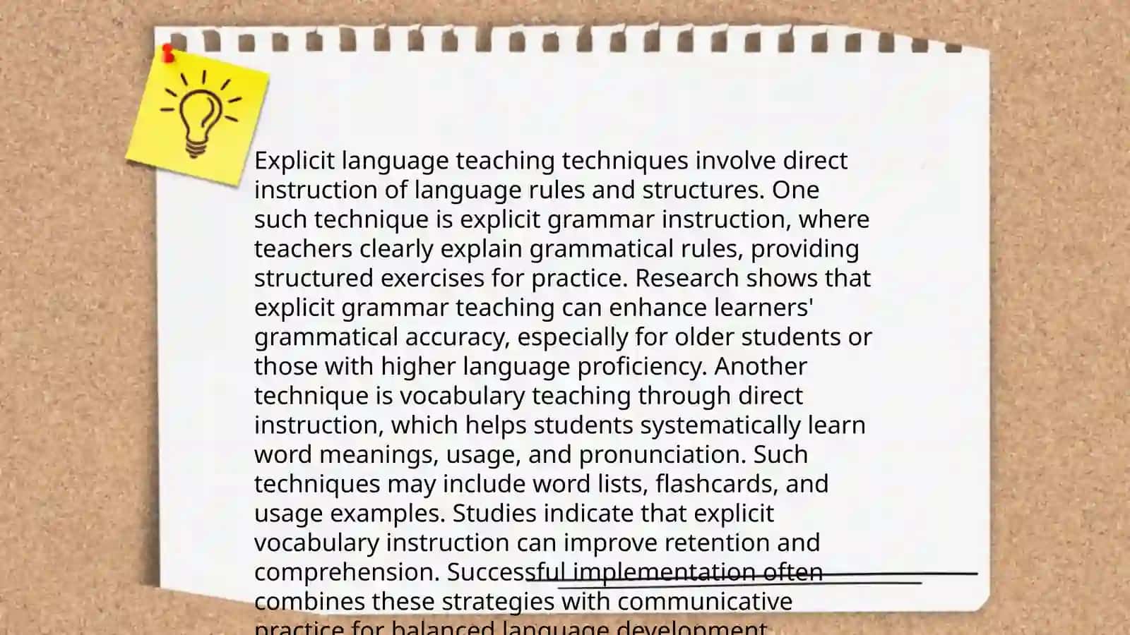 Implicitness and explicitness in Language Instruction 4