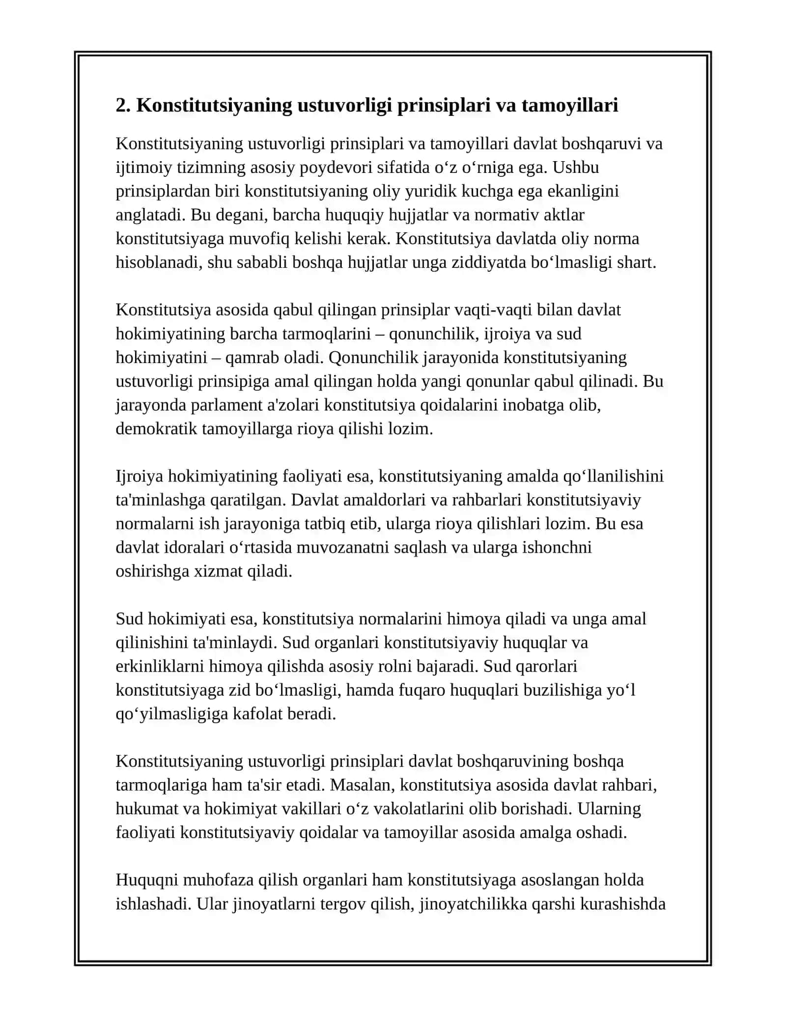 KONSTITUTSIYANING USTUVORLIGI VA UNI AMALGA OSHIRISH MEHANIZMLARI 4