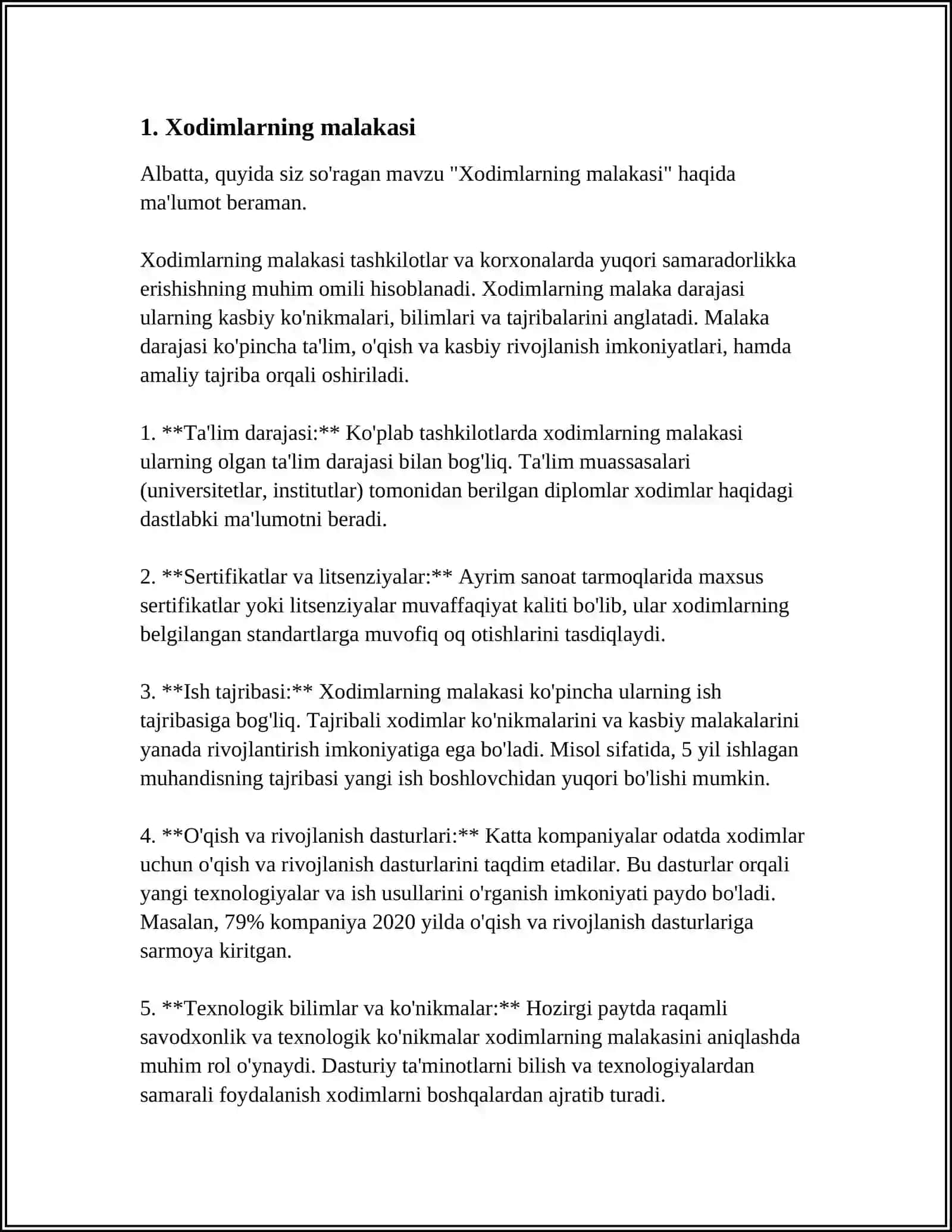 SAVDO XIZMATINI KOʻRSATISH QOIDALARIGA RIOYA ETILISHINI TEKSHIRISH 4