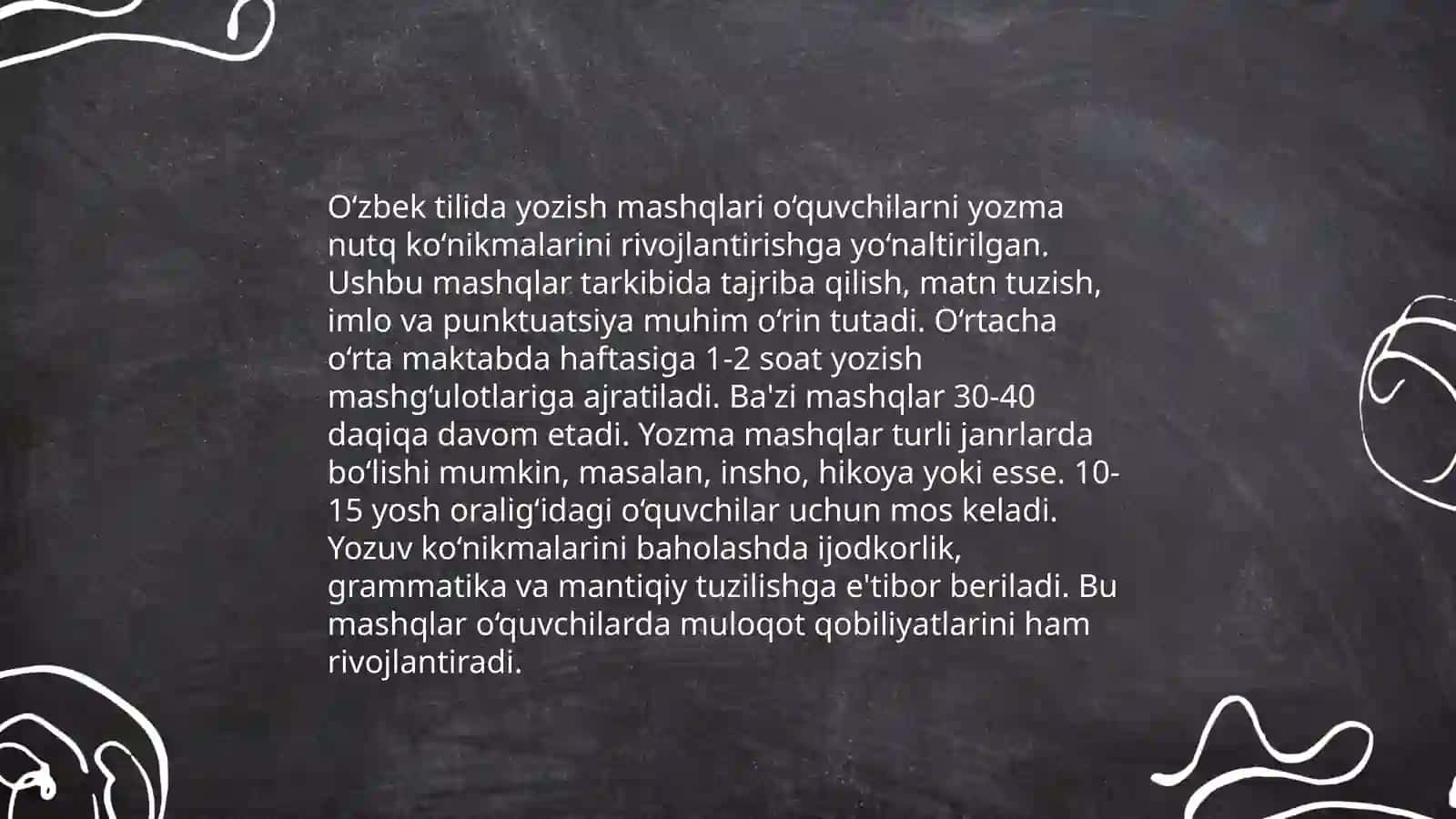 Boshlanģich ta'limda imloviy va punktuatsion savodxonlikni oshirish bo'yicha tavsiyalar ishlab chiqarish 4