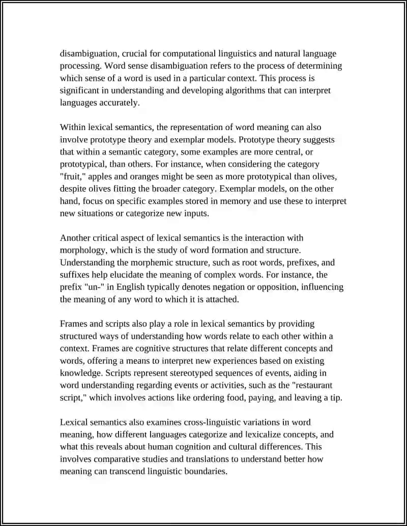 SEMANTICS AND ITS SUBFIELDS 4