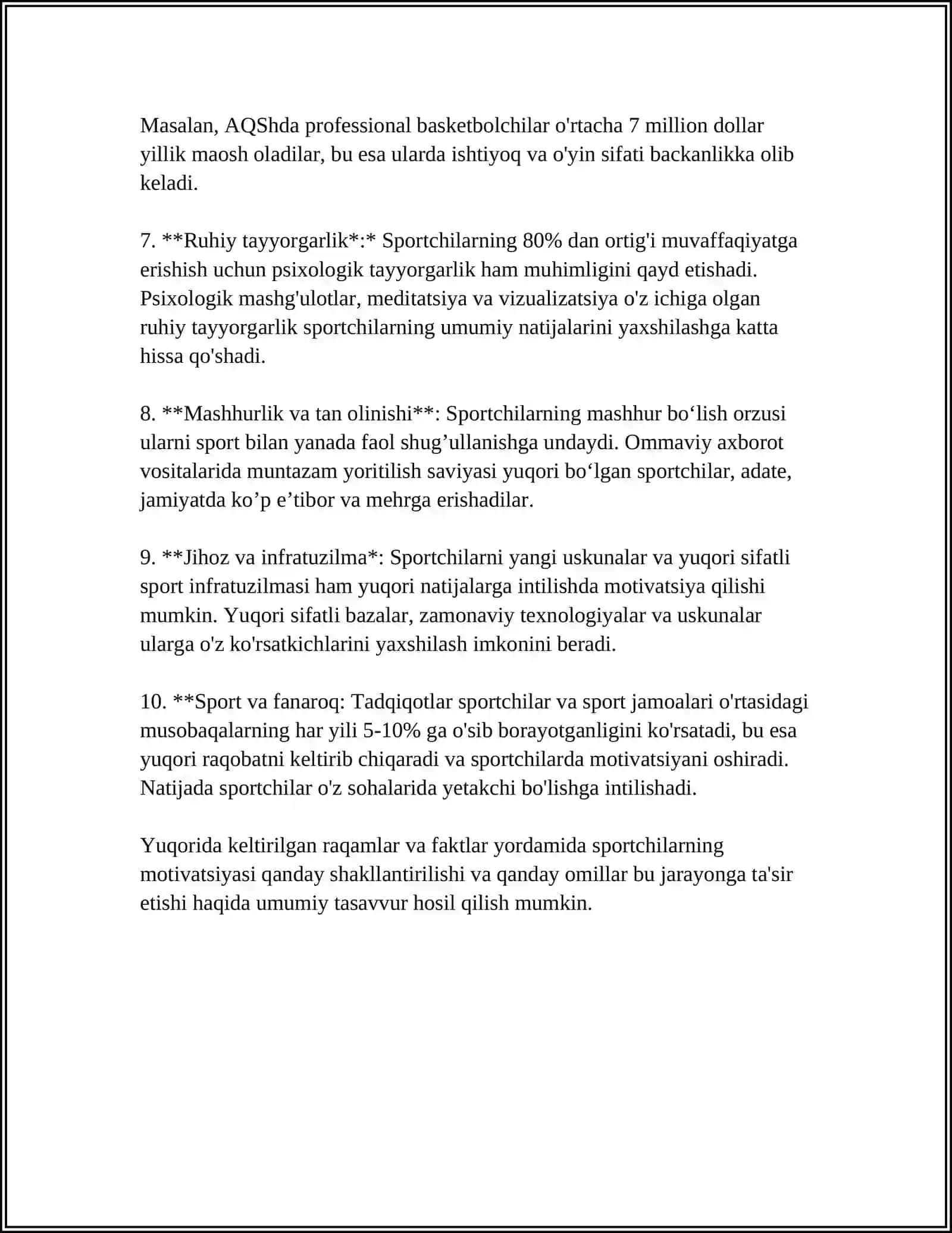SPORTCHILARNING INDIVIDUAL PSIXOLOGIK XUSUSIYATLARINI O‘RGANISH 4