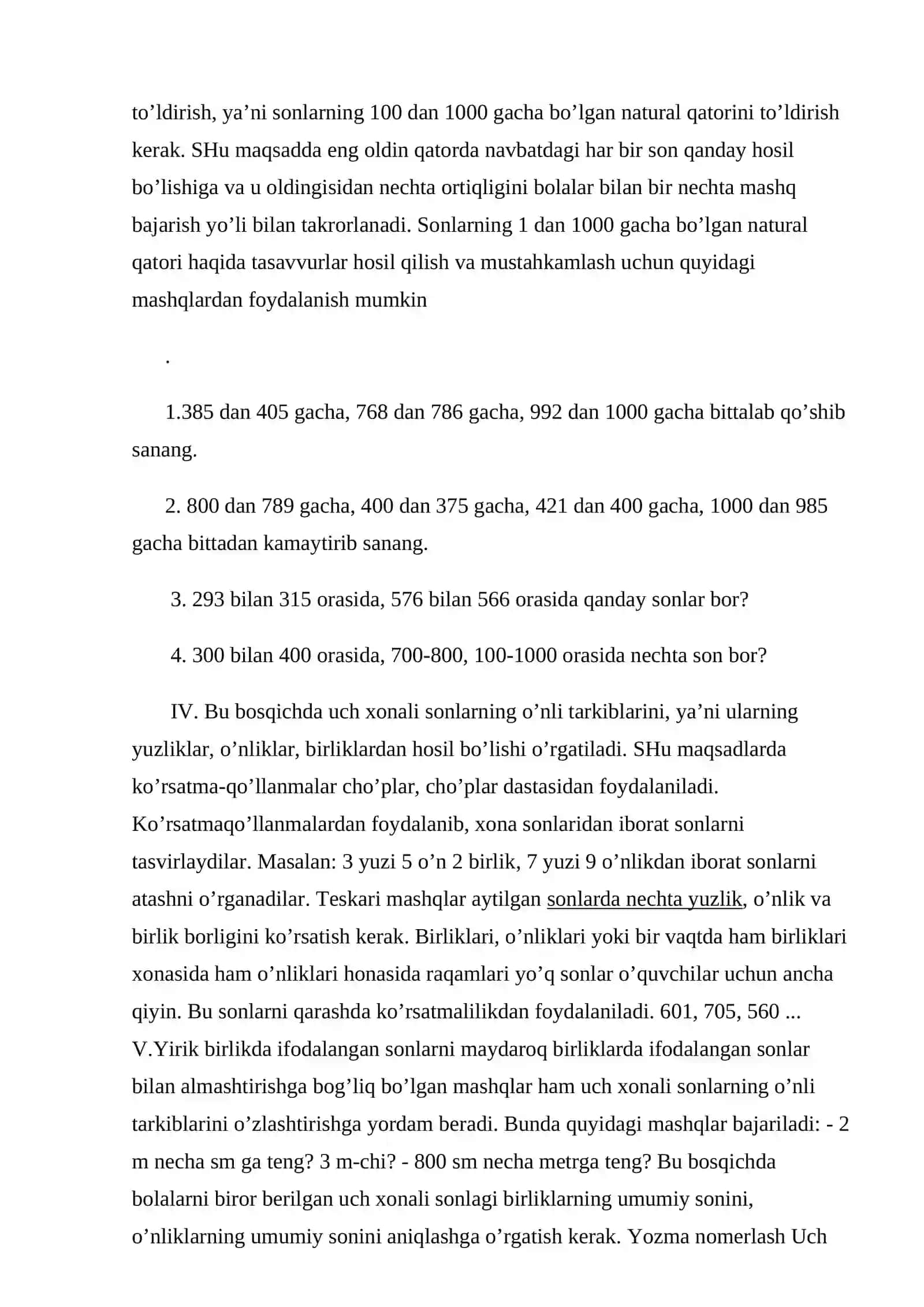 Minglik va Ko'p Xonali Sonlar 4