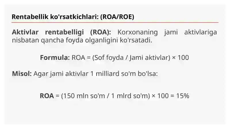 Iqtisodiy tahlil asosiy ko’rsatkichlari 4