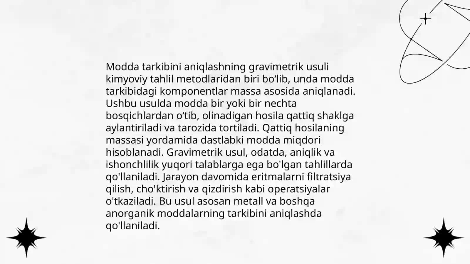 Gravimetrik usulda modda tarkibidagi magnit va bariy miqdorini aniqlash 4