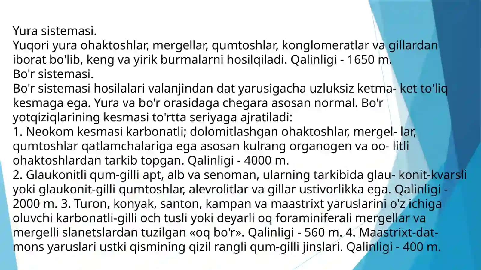 Kopetdagʻ viloyatining geologik tuzilishi, chegaralari. 4