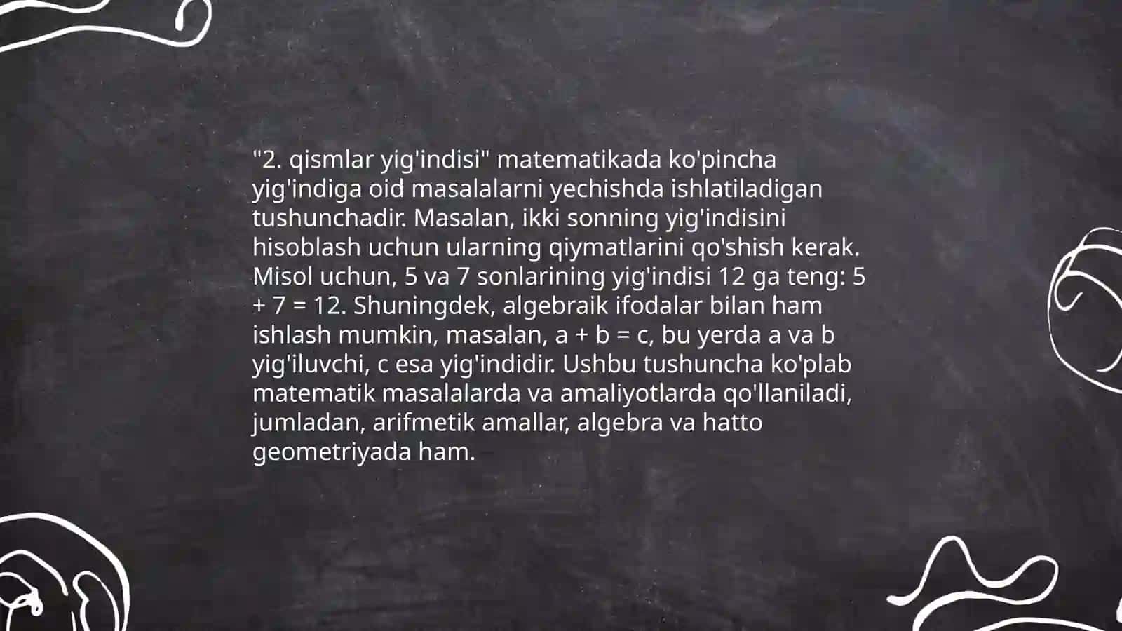 To'plamlarni sinflarga ajratishga oid misollar 4