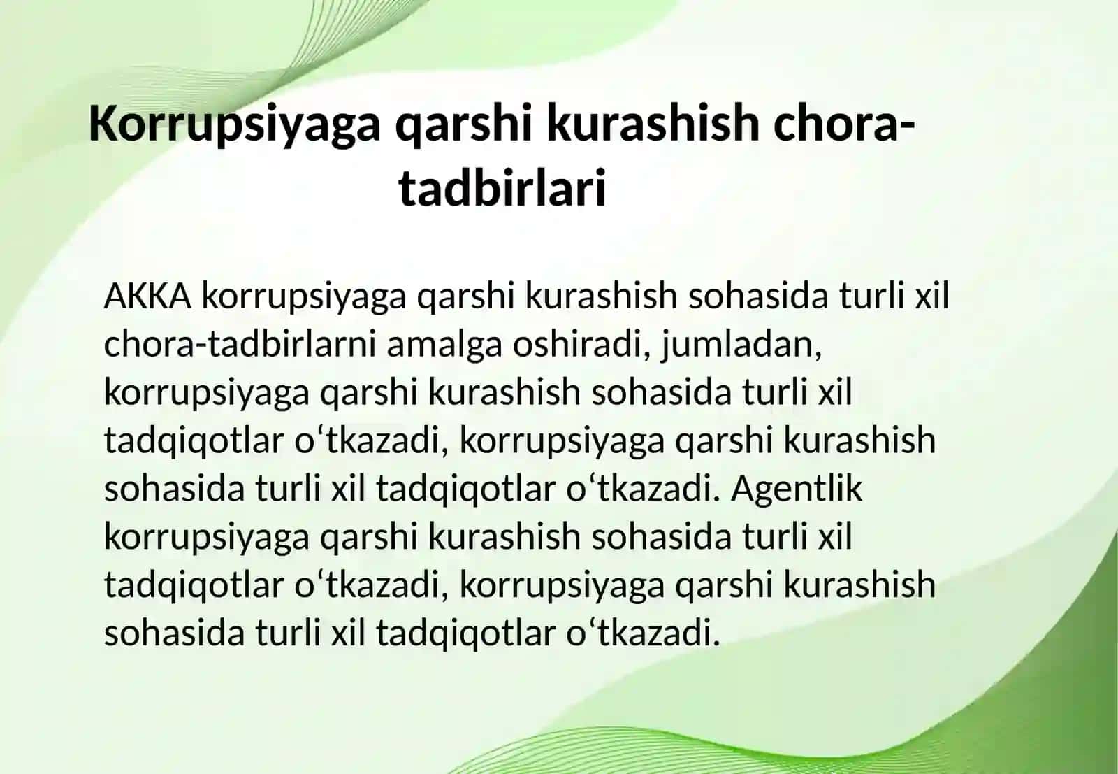 Oʻzbekiston respublikasida korrupsiyaga qarshi kurashish agentligining vazifa va vakolatlari 4