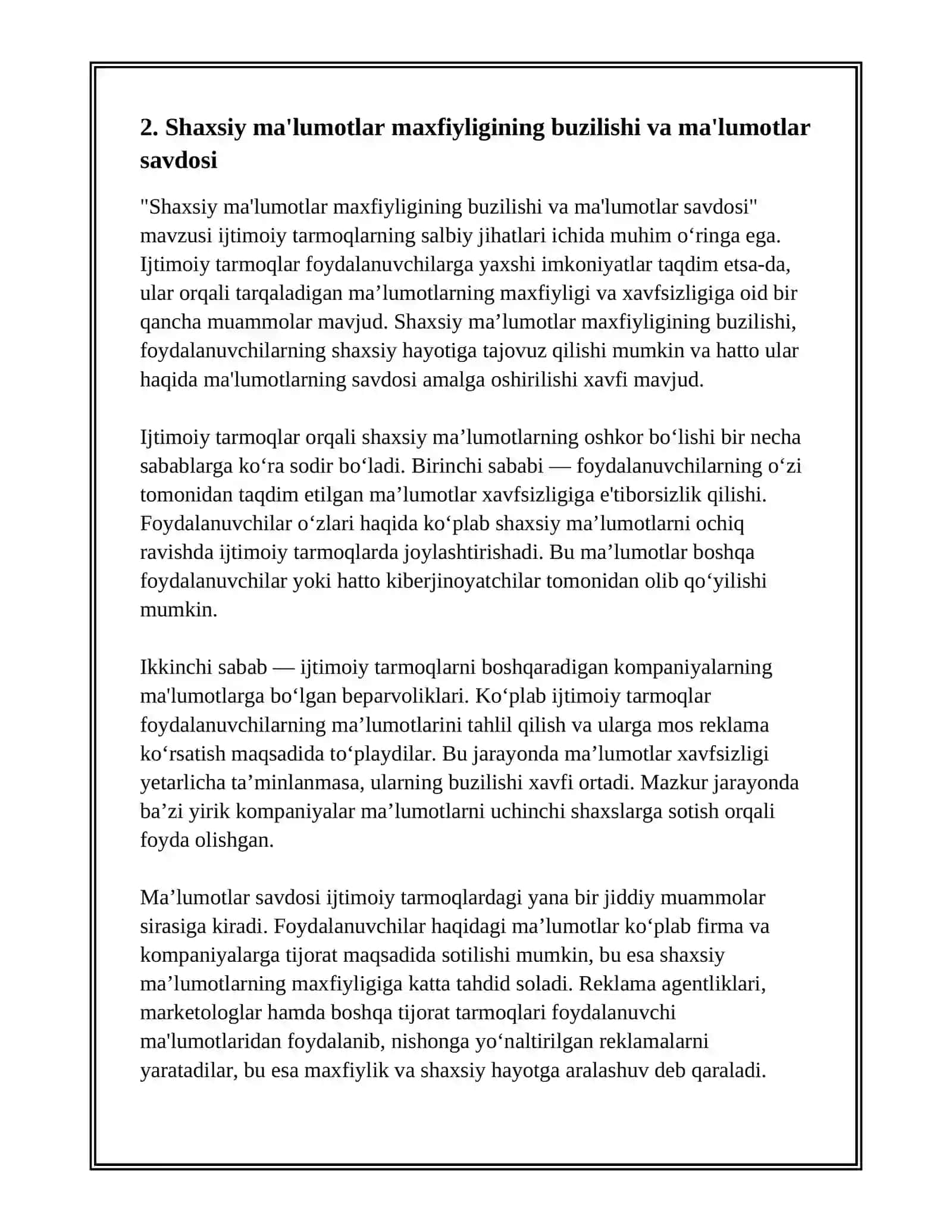 IJTIMOIY TARMOQLAR VA ULARNING SALBIY JIHATLARI 4