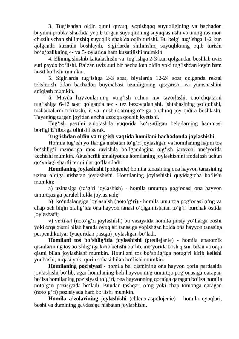 7-ma’ruza. TUG‘ISH VA TUG‘ISHDAN KEYINGI DAVR FIZIOLOGIYASI 4