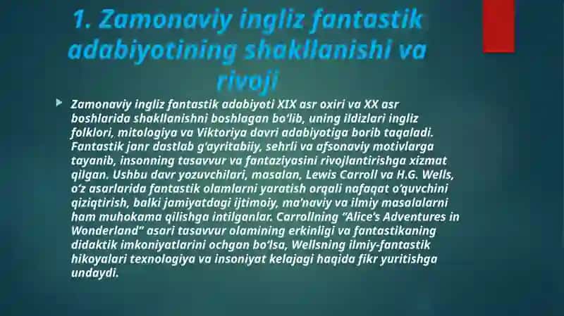 Zamonaviy ingliz fantastika adabiyoti J.K. Roulingi jodim solida. 4