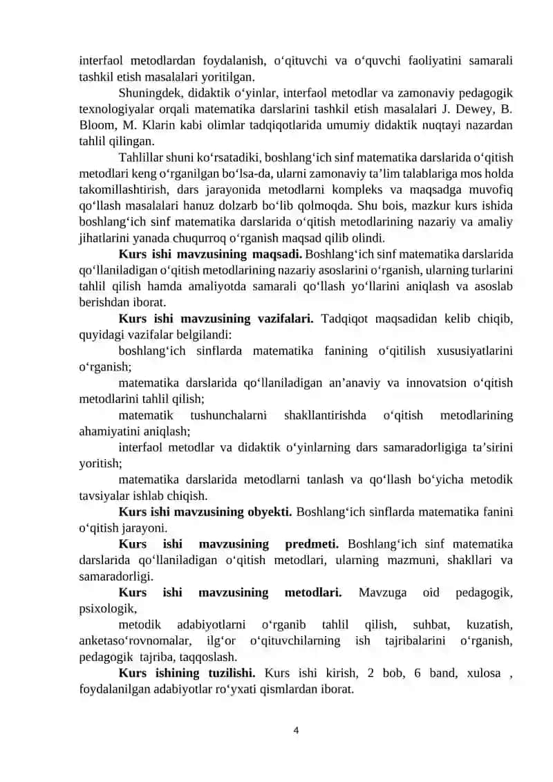 Boshlang‘ich sinf matematika darslarida o‘qitish metodlari 4
