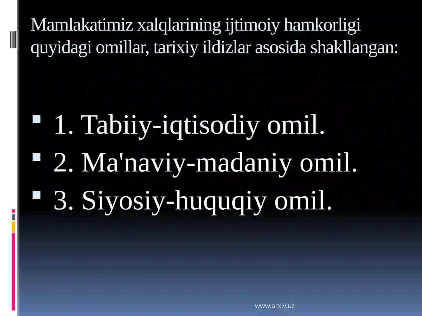 Oʻzbekistonning mintaqadatinclik va barqarorlik nit'aminlash borasidagi siyosati 4
