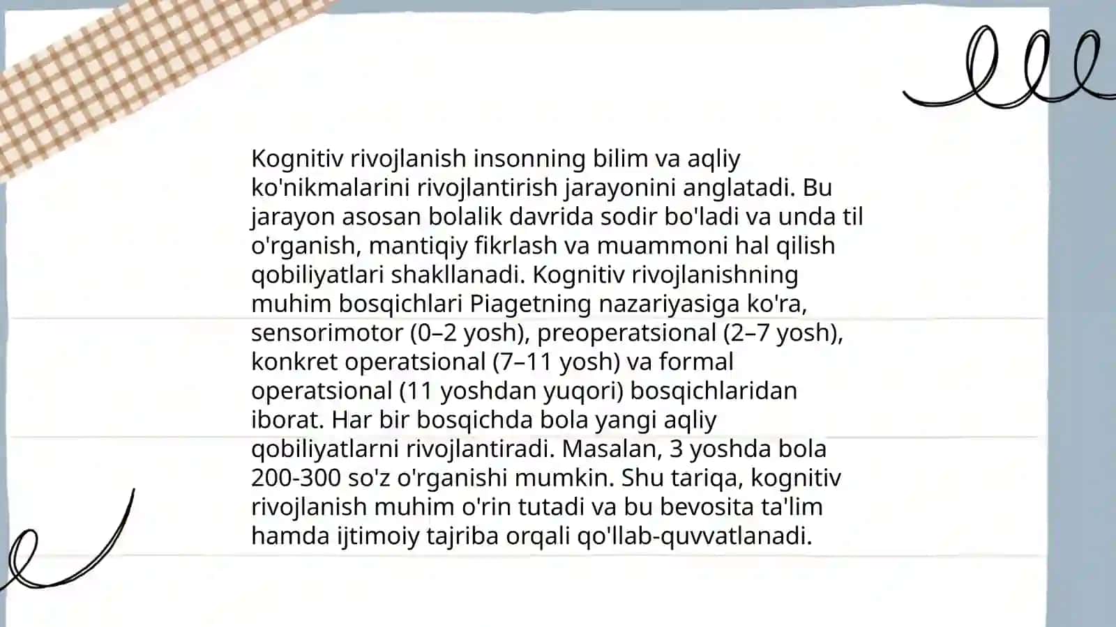 Ilk bolalik davrida shaxsning rivojlanish 4