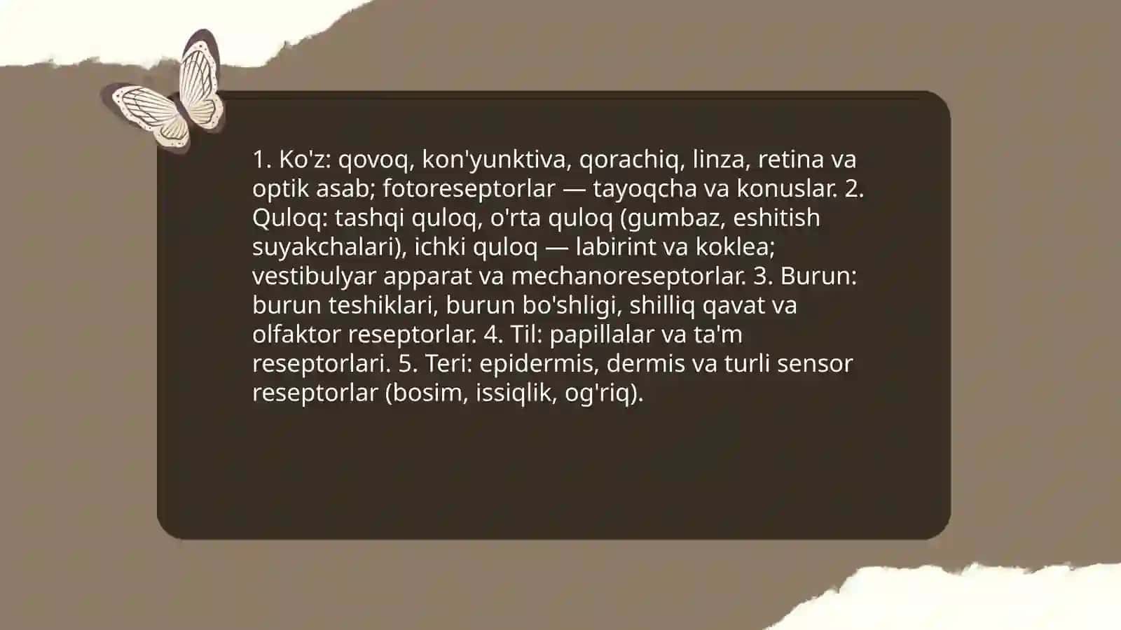 Sezgi haqida tushuncha Sezgi turlari 4