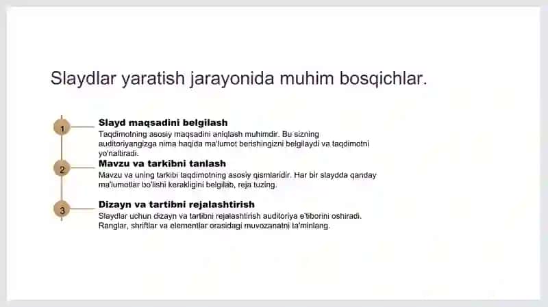 MS PowerPoint dasturi bilan ishlash 4