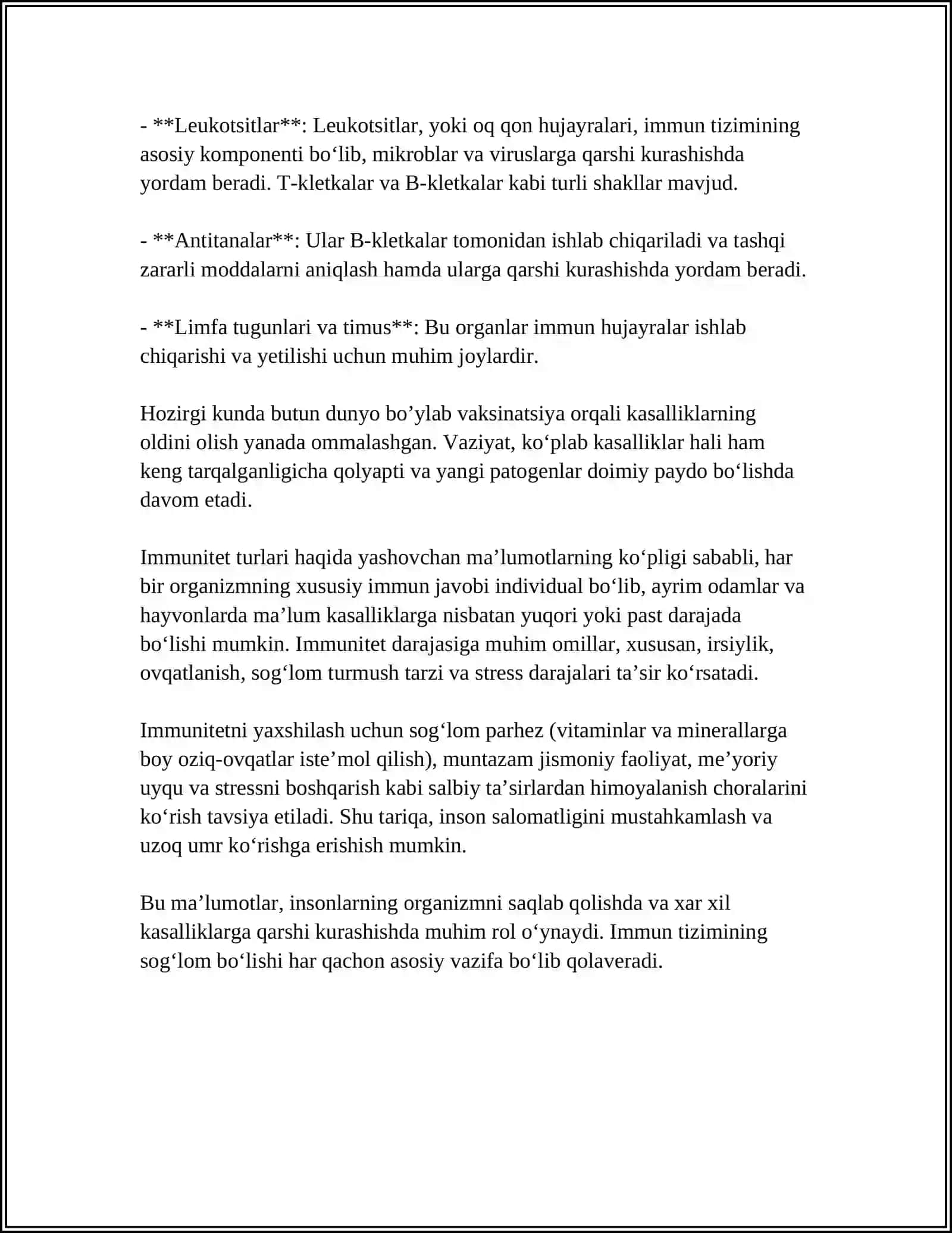 ORGANIZM IMMUN SISTEMASI 4