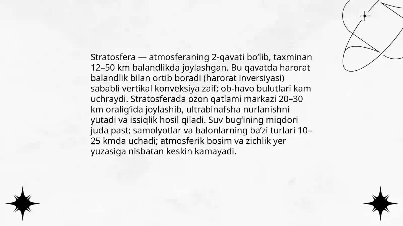 Atmosfera qavatlariga ta’rif 4