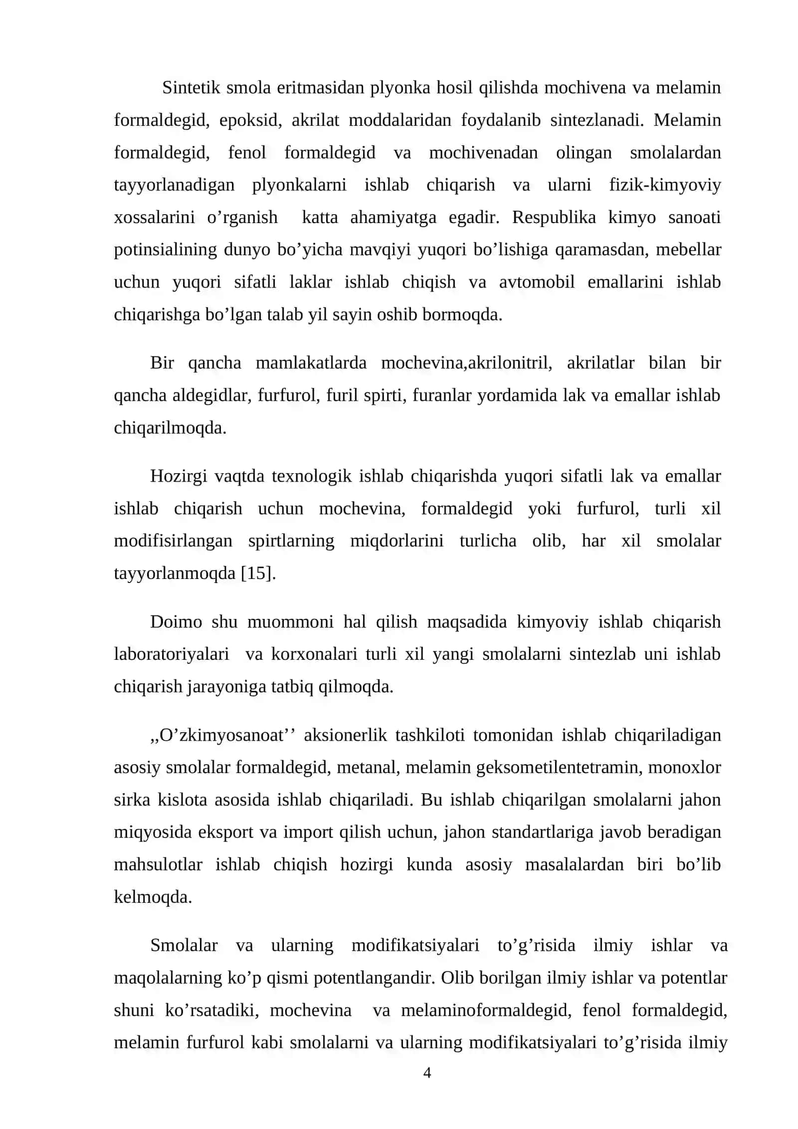 Melamin furfurol smolasini olish va xossalarini o’rganish 4