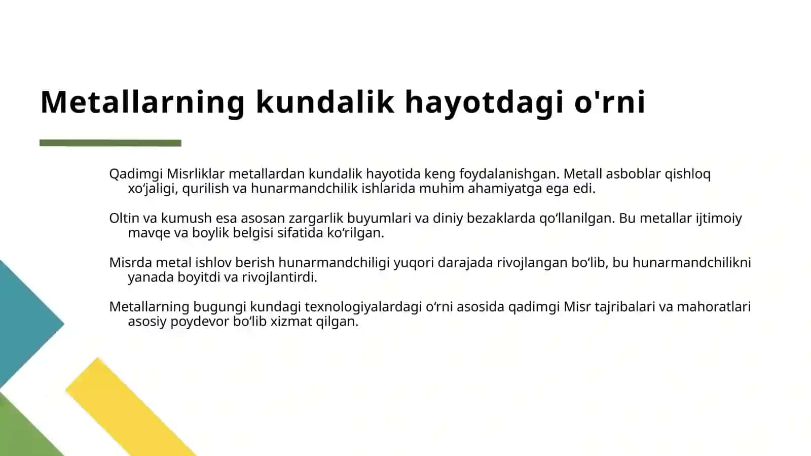 QADIMGI MISRDA METAL 4