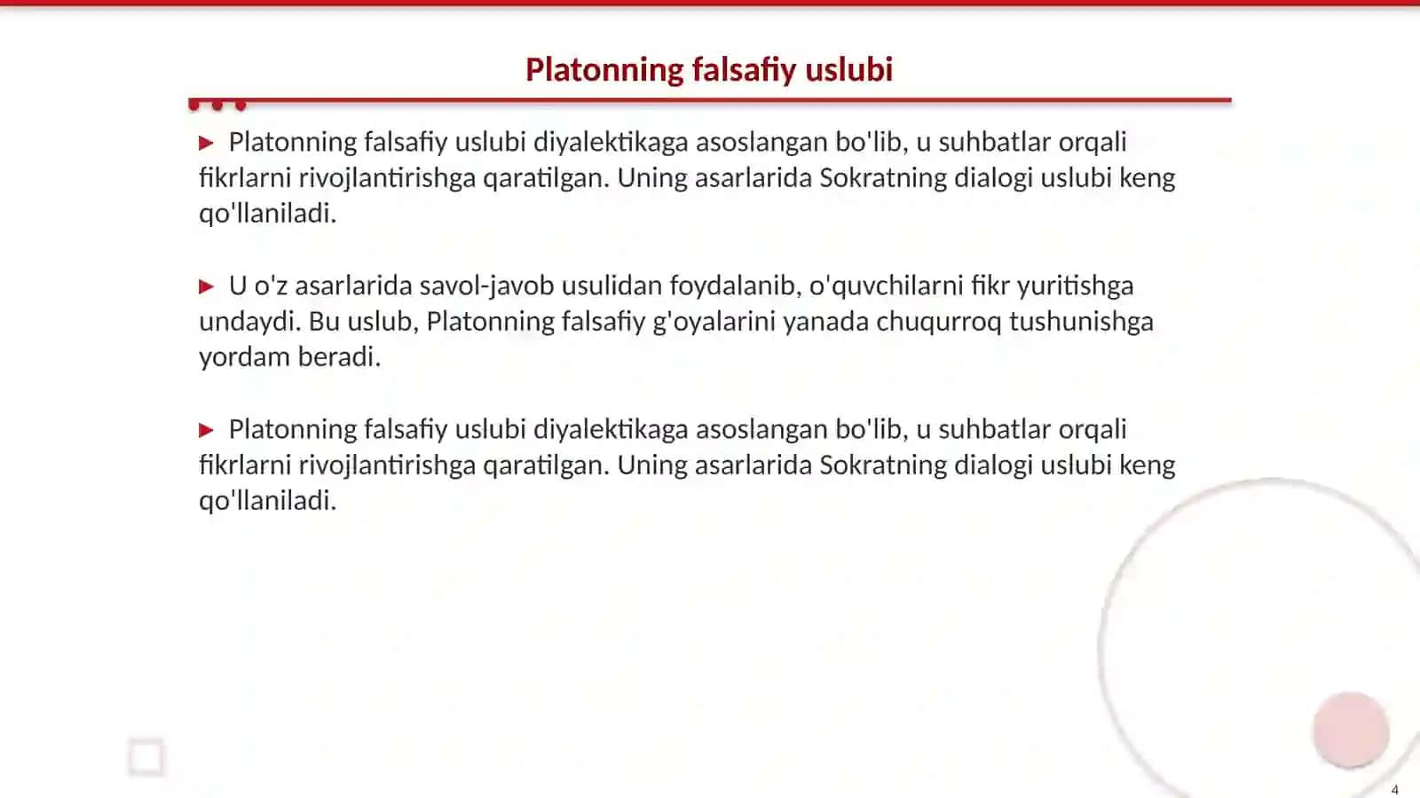Platon falsafasi 4