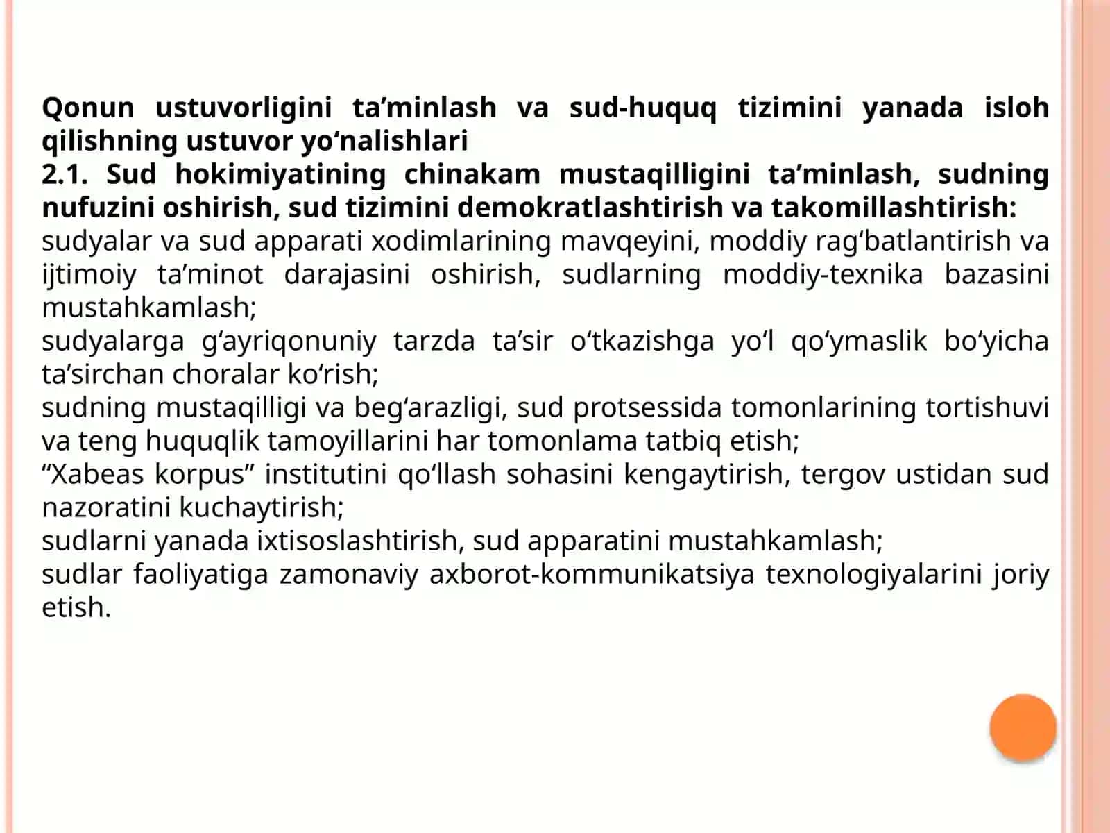 YANGI О’ZBEKISTONDA XALQCHIL VA INSONPARVAR DAVLAT QURISHNING IJTIMOIY-SIYOSIY AHAMIYATI. 4