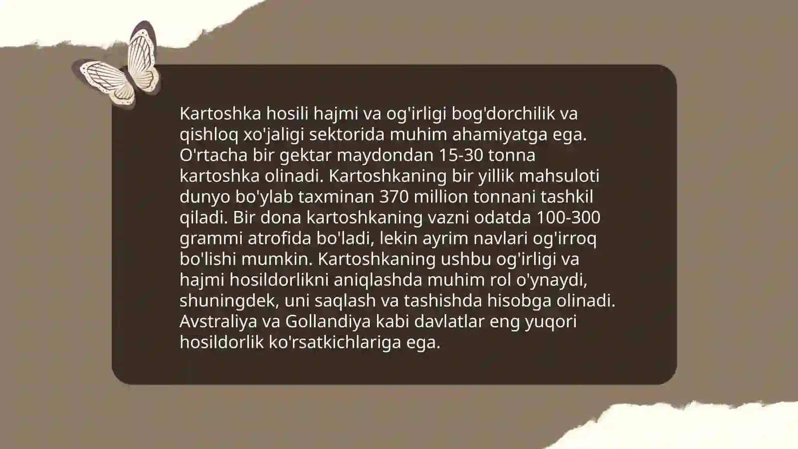 Kartoshkalarni tanlash prinsiplari 4