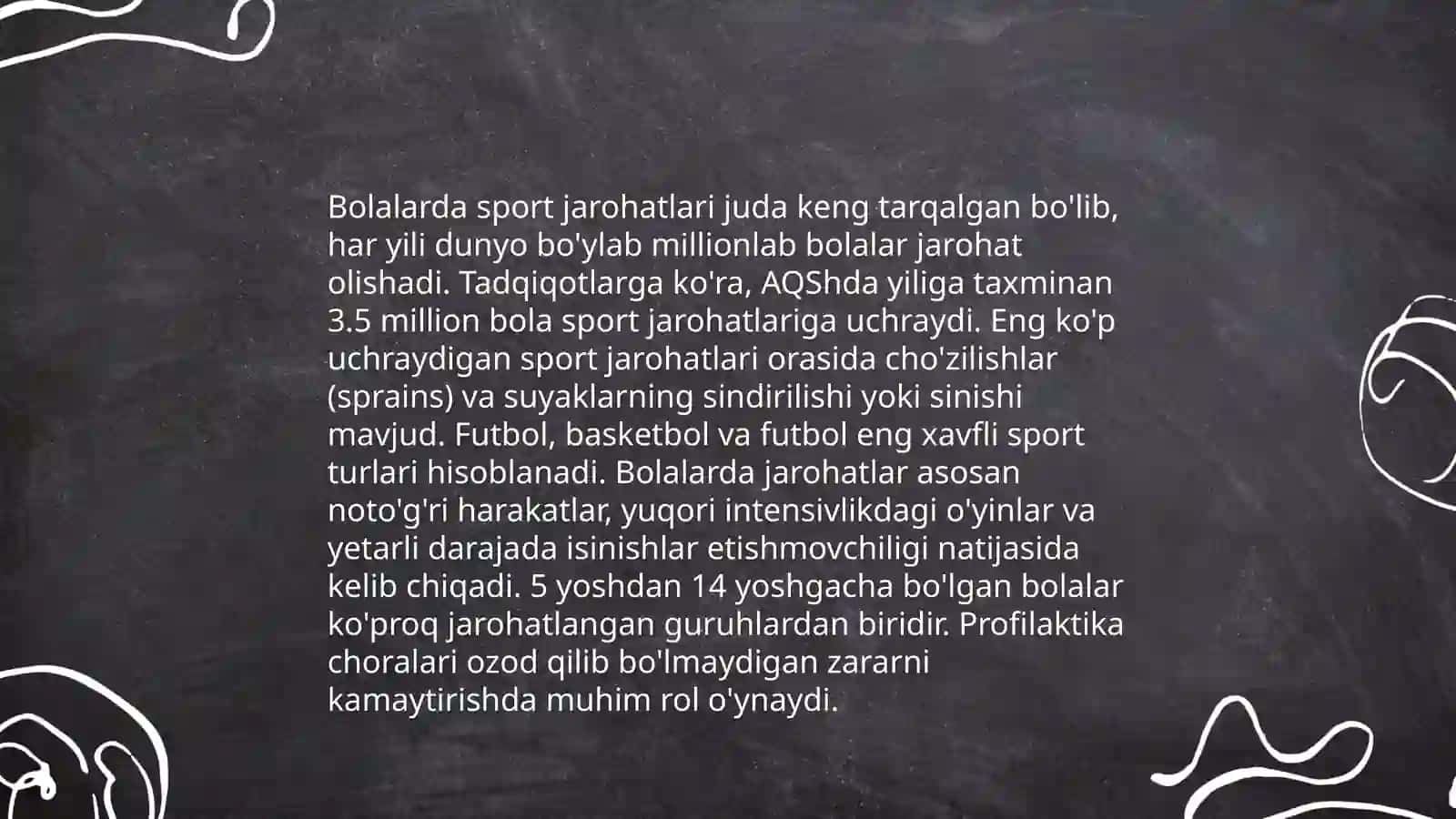 Bolalar sport tibbiyoti muammolari 4
