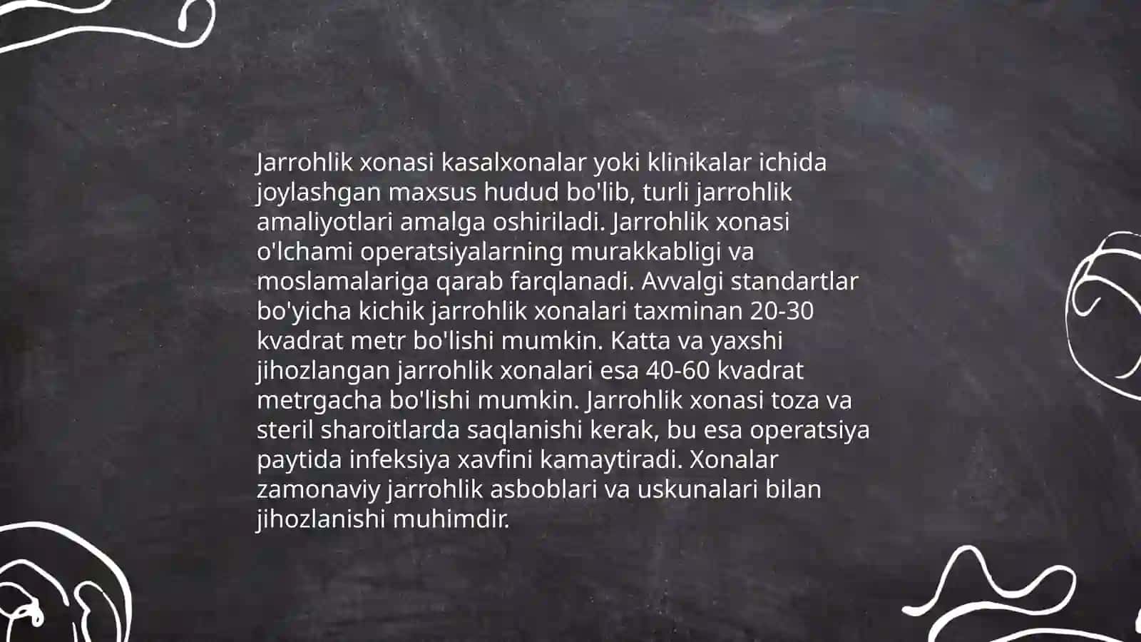 Jarrohlik stomatologiyasi klinikasi bo’limi va xonasining tashkil etilishi va jihozlash 4
