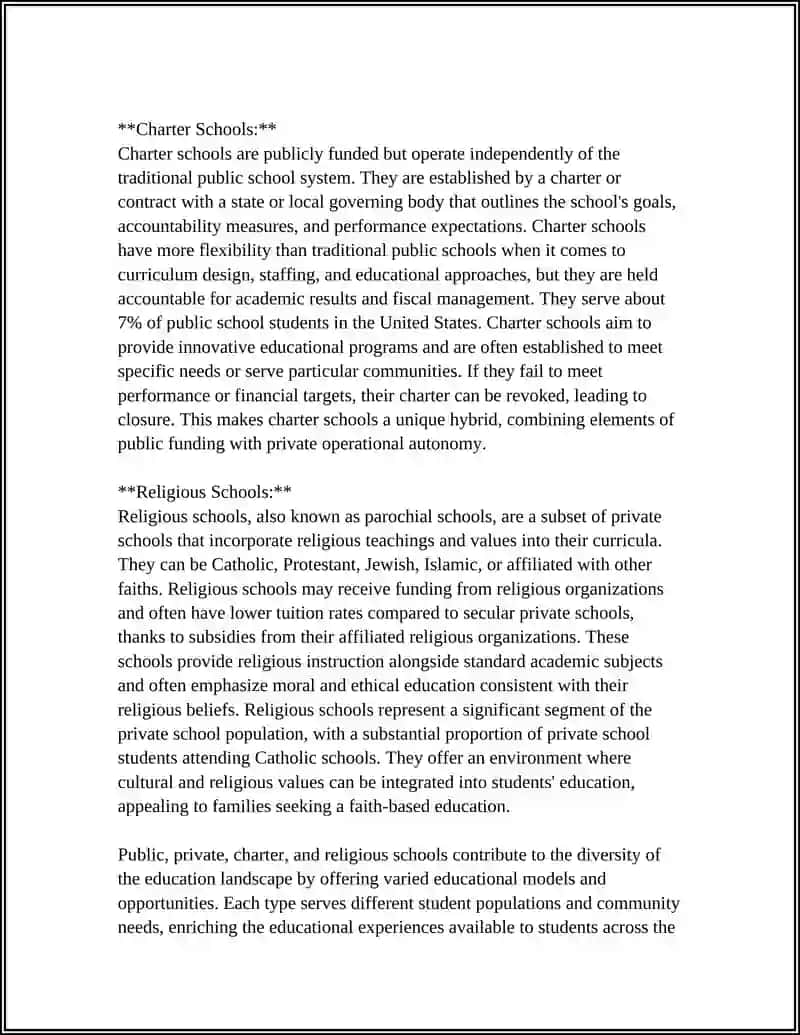 Types of Educational Institutions 4