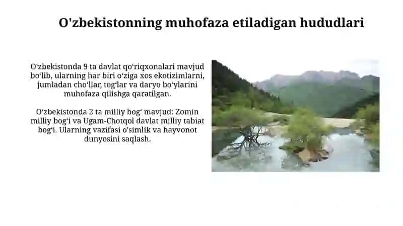 Markaziy Osiyo qo'riqxonalari va milliy bog'lari 4