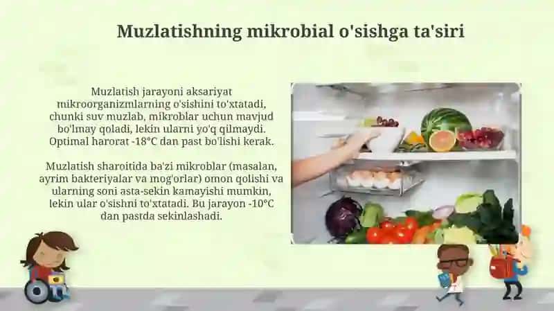 Muzlatilgan mahsulotlarni saqlashda mirobiologik xavfsizlik choraları 4