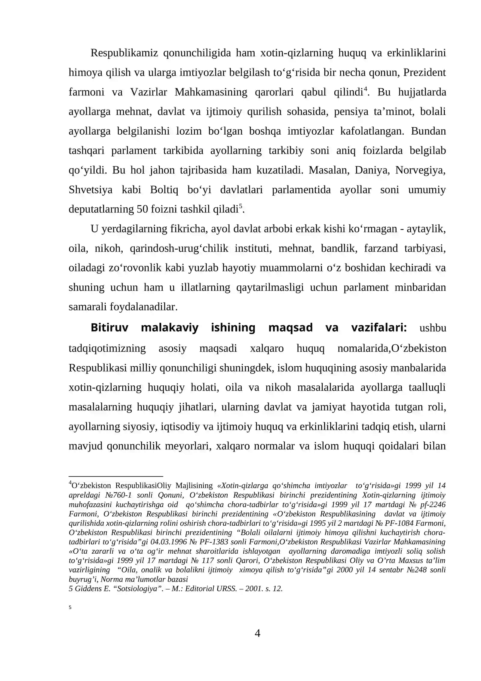 Xalqaro huquq va Islom huquqida gender masalalar 4