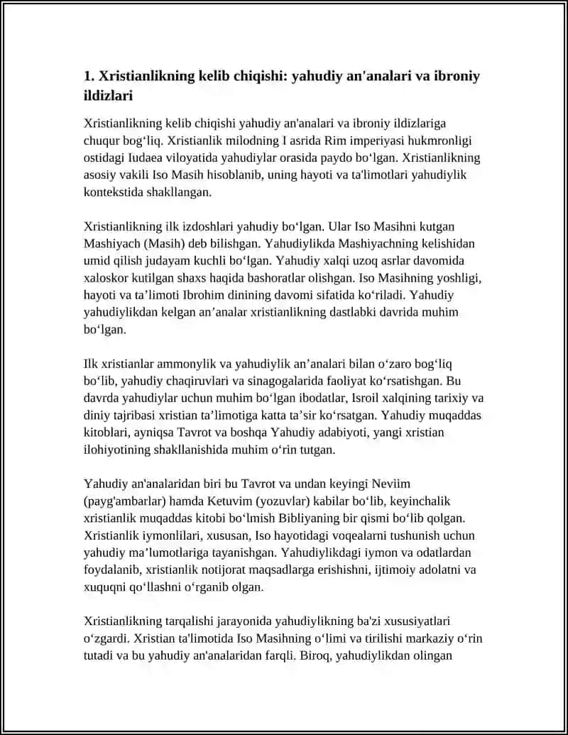 XRISTIANLIK DINI TALIMOTI VA ASOSIY G'OYALARI 4