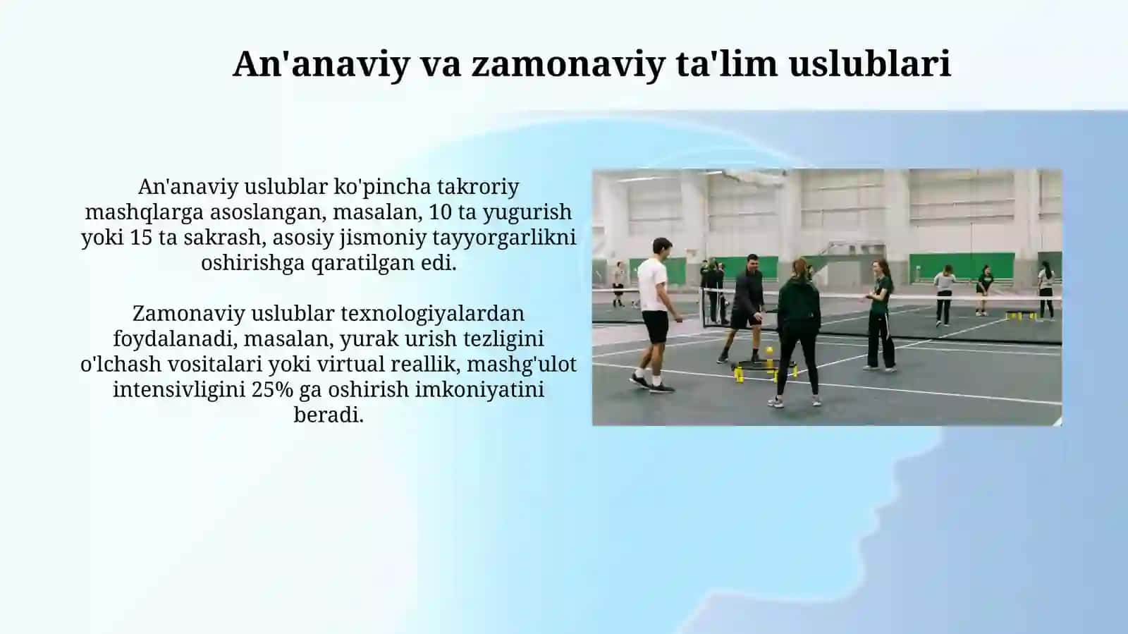 Jismoniy tarbiya va sport sohasida qo'llaniladigan talim metodlari 4