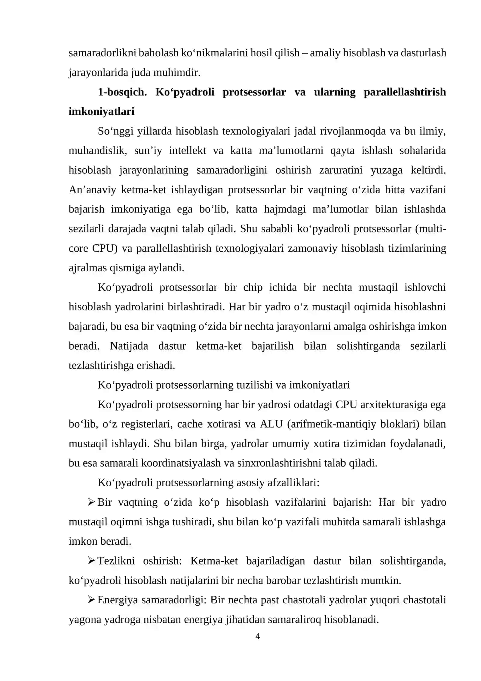 Parallellashtiris kutubxonalarining samaradorligini baholash 4