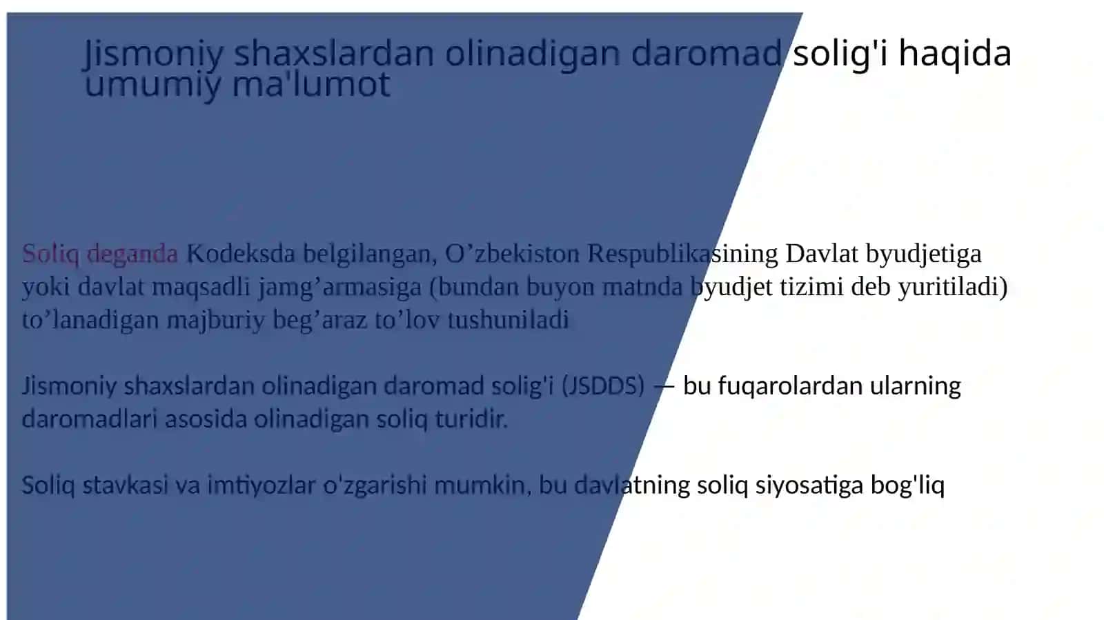 Jismoniy shaxslardan olinadigan daromad solig'i haqida umumiyma'lumot 4