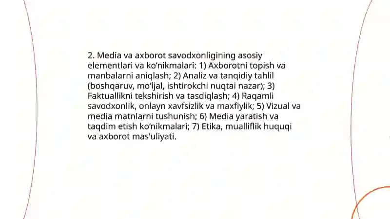 Media va axborot savodxonligi 4