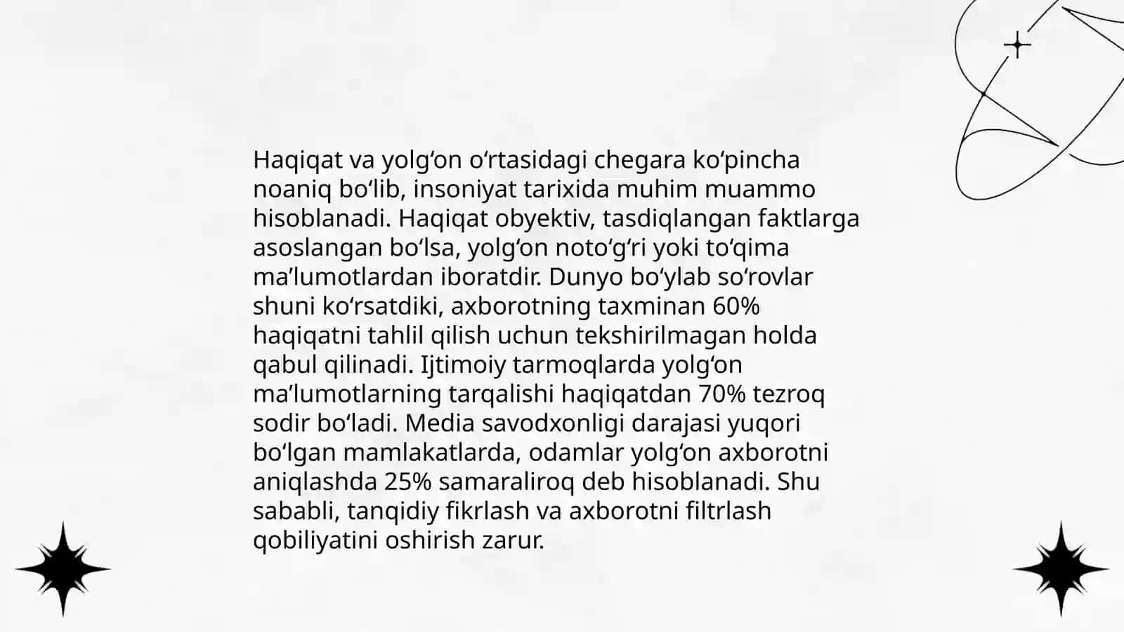 Ijodiy bayon (50 ball) Yolg‘on. Argo va jargon 4