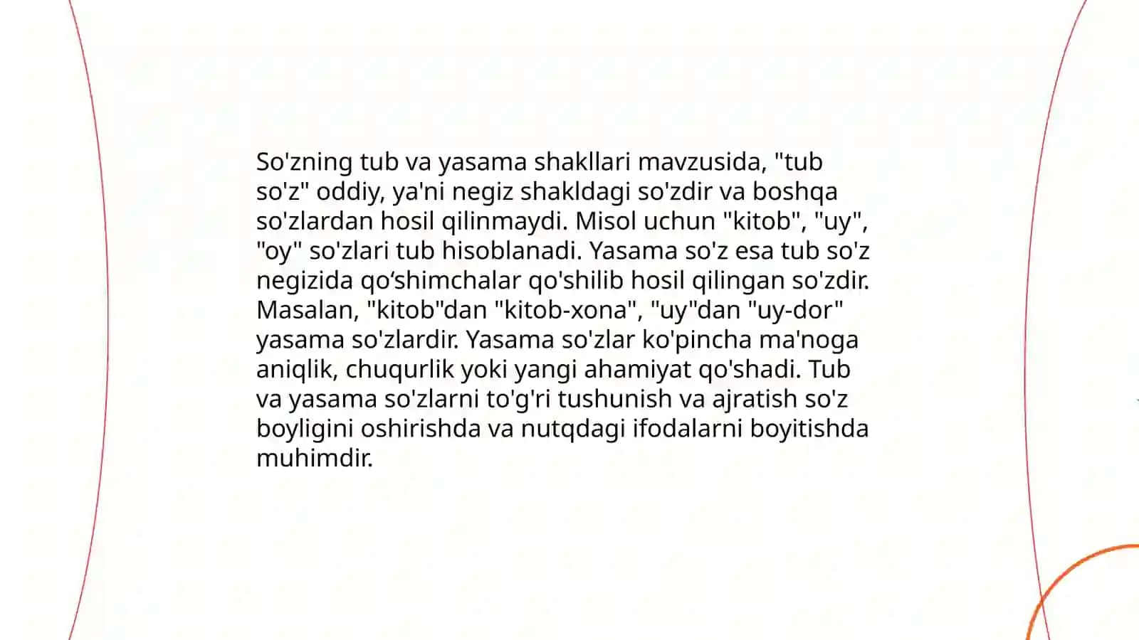 Soʼzning morfemik tarkibi boʻlimidagi mavzularni oʻrganish yuzasidan metodik tavsiya ishlab chiqish 4