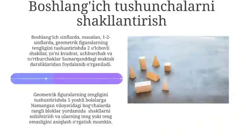Geometrik shakllarning tengligini o'qitish metodikasi 4
